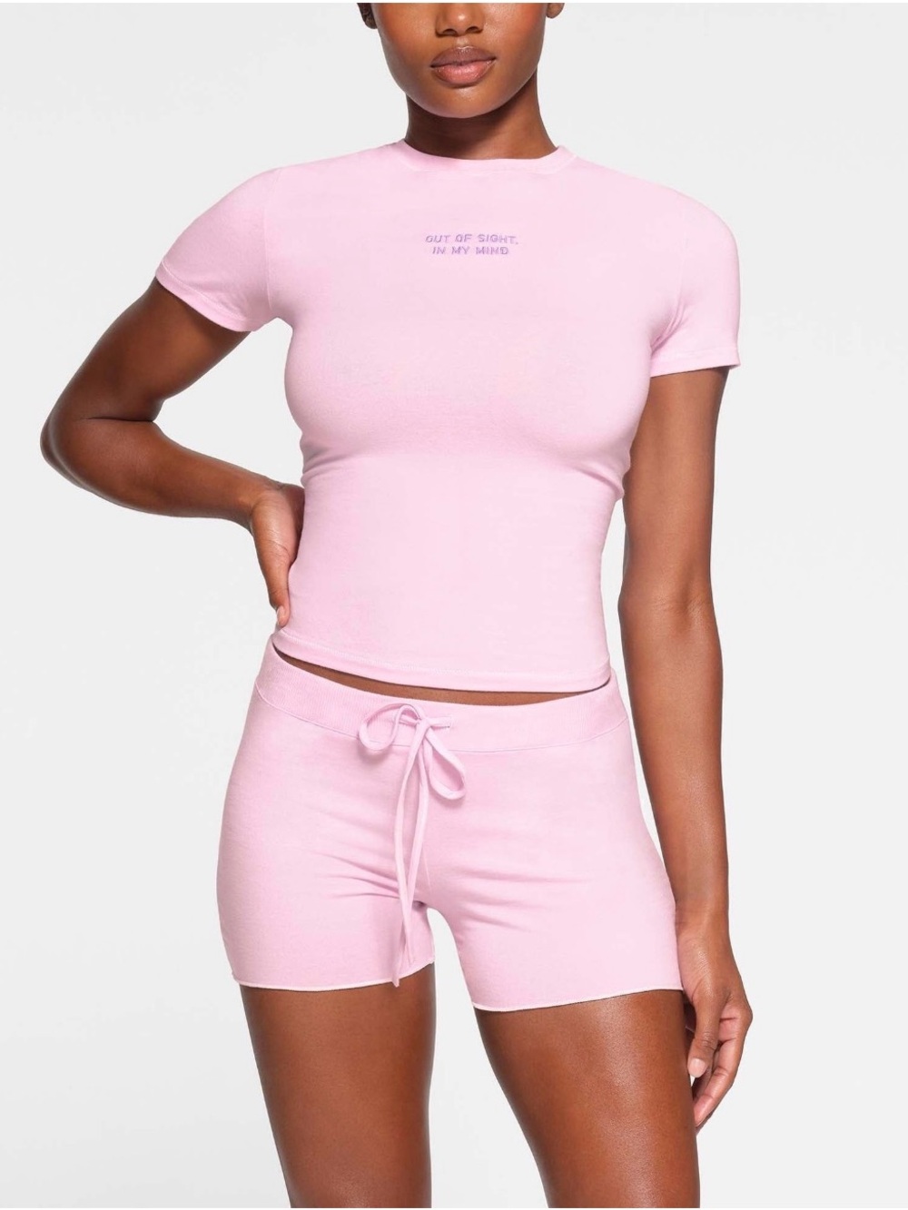 SKIMS Valentines 'Out of Sight In My Mind' Cotton Jersey Tee